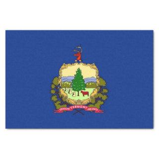 Patriotic tissue paper with flag Vermont, USA
