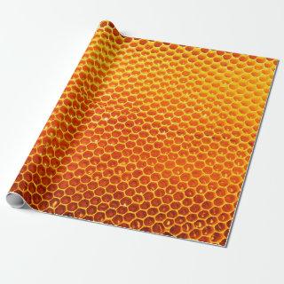 Pattern of a section of wax honeycomb from a bee h