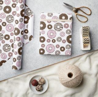 Pattern Of Donuts, Pink Donuts, Brown Donuts