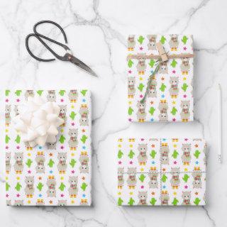 Pattern Of Llamas, Cute Llamas, Alpacas, Cactus  Sheets