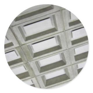 Pattern tile ceiling classic round sticker