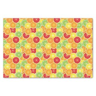 Pattern with citrus fruits tissue paper