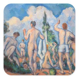 Paul Cezanne - Bathers Square Sticker
