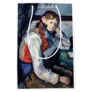 Paul Cezanne - Boy in the Red Vest Medium Gift Bag