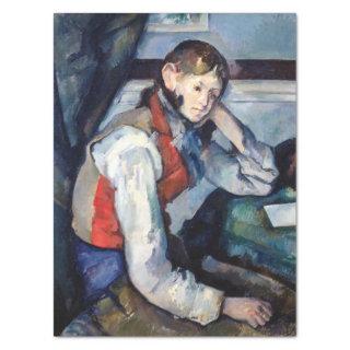 Paul Cezanne - Boy in the Red Vest Tissue Paper