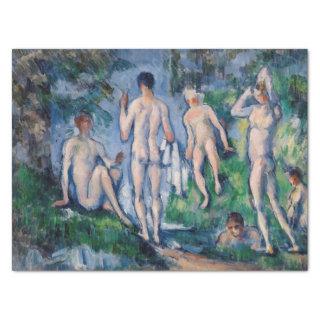 Paul Cezanne - Group of Bathers Tissue Paper