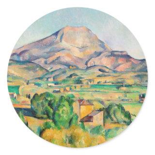 Paul Cezanne - Mont Sainte-Victoire Classic Round Sticker