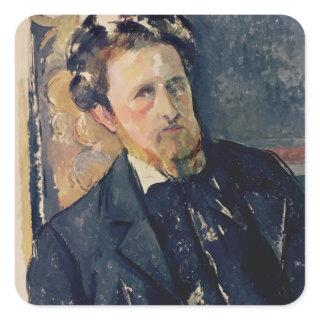 Paul Cezanne | Portrait of Joachim Gasquet  1896-9 Square Sticker