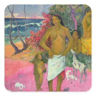 Paul Gauguin | A Walk by the Sea, 1902 Square Sticker
