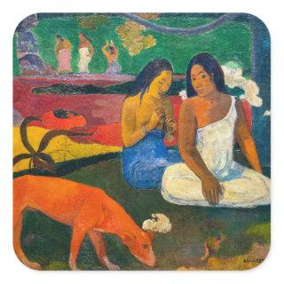 Paul Gauguin - Arearea / The Red Dog Square Sticker