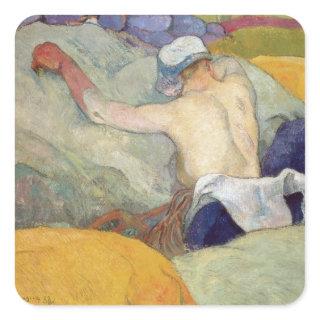 Paul Gauguin | In the Heat, or The Pigs, 1888 Square Sticker