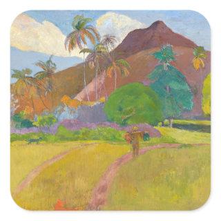 Paul Gauguin - Tahitian Landscape Square Sticker