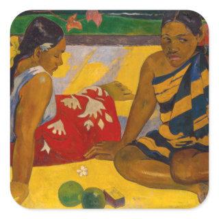 Paul Gauguin - Tahitian Women / Parau Api Square Sticker