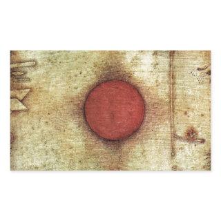 Paul Klee Ad Marginem Painting Rectangular Sticker
