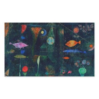 Paul Klee Fish Magic Abstract Painting Graphic Art Rectangular Sticker