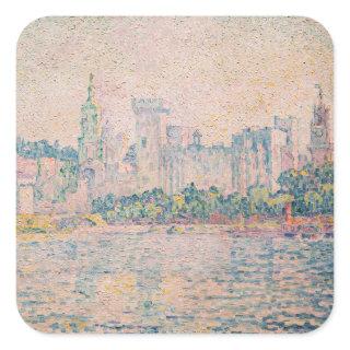 Paul Signac - Avignon, Morning Square Sticker