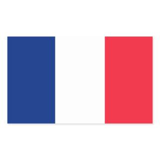 Pavillon de la France  Flag of France Rectangular Sticker