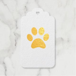 PAW PRINT FOIL GIFT TAGS