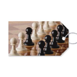 Pawns on Chess Board Gift Tags