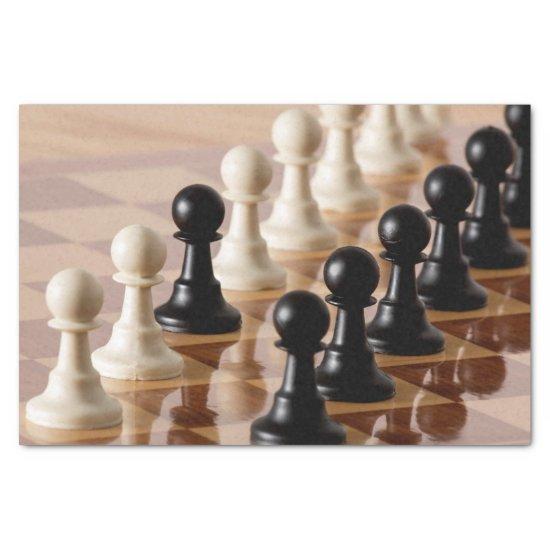 Pawns on Chess Board Tissue Paper