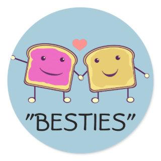 PBJ Besties Classic Round Sticker