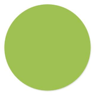 Pea Soup Green Classic Round Sticker