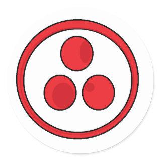 Peace Banner Classic Round Sticker