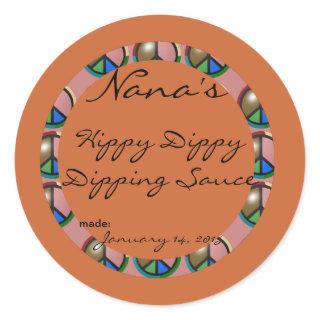 Peace Canning lid cover - sized for a 2.5 inch lid Classic Round Sticker