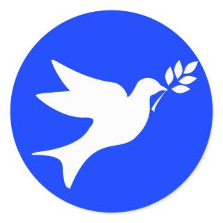 Peace Dove Classic Round Sticker