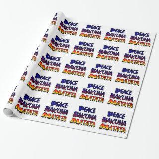 Peace Hakuna Matata Gradient Art