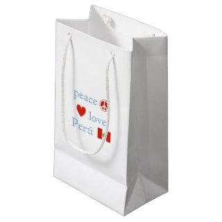 Peace Love and Peru Small Gift Bag