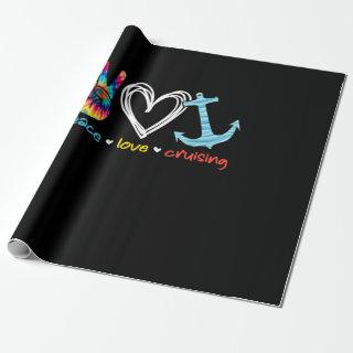 Peace Love Cruising Ship Floating Ocean Tie Dye