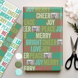 Peace Love Joy Bright Merry Cheer with 1 Photo  Sheets