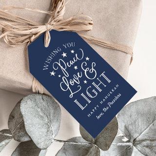 Peace, Love & Light | Hanukkah Gift Tags
