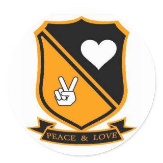 "Peace & Love" Stickers