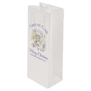 Peace on Earth Angel Shepherd with Lambs Wine Gift Bag