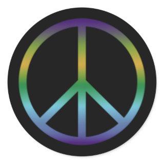 Peace Sign Classic Round Sticker