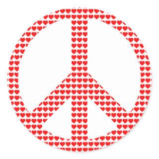 Peace Symbol Classic Round Sticker