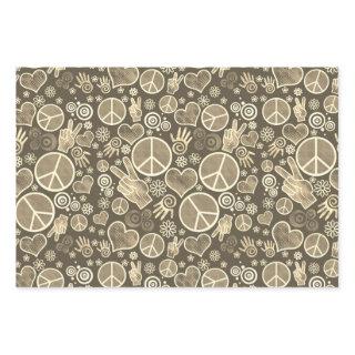 Peace Symbol Hipster Pacifism Sign Design | Sepia  Sheets