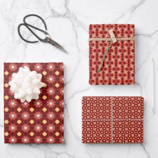 Peach Fuzz Geometric Pattern set 4  Sheets