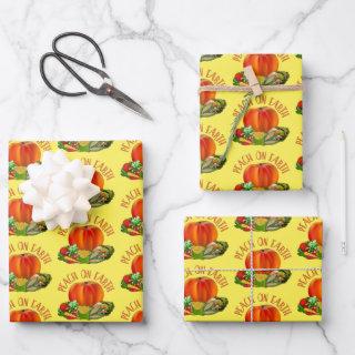 Peach on Earth Funny Christmas  Sheets