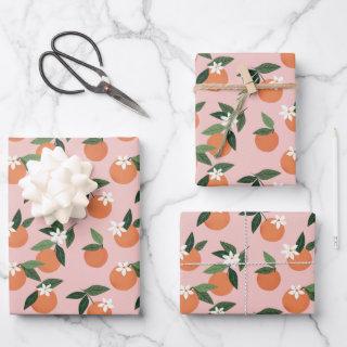 Peach Orange Juice Pattern  Sheets