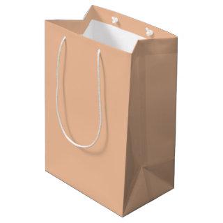 Peach Solid Color Medium Gift Bag