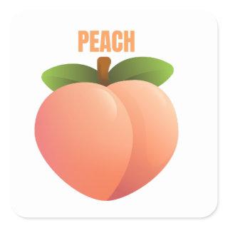 Peach Sticker