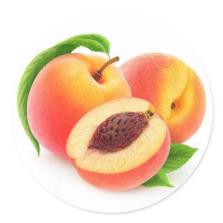 Peaches Classic Round Sticker