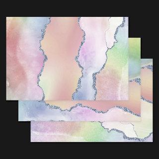 Peachy Agate | Pretty Soft Pastel Watercolor Ombre  Sheets