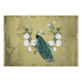 Peacock with flowers  sheets