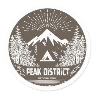 Peak District National Park Classic Round Sticker
