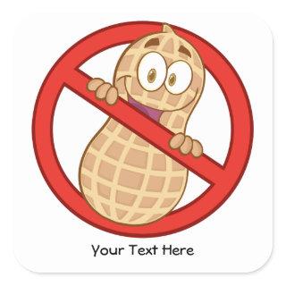Peanut Allergy 2 (customizable) Square Sticker