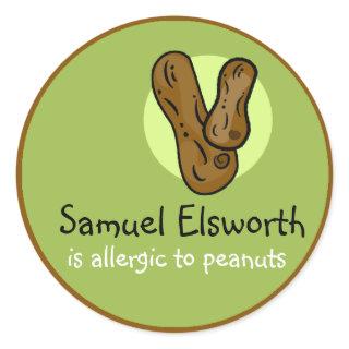 Peanut Allergy Customizable Sticker